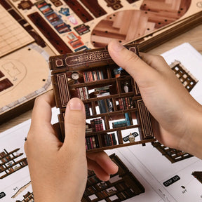 Casa Miniatura "Biblioteca Encantada" DIY (Faça Você Mesmo)