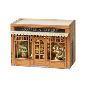 Casa Miniatura "Café e Padaria" DIY (Faça Você Mesmo)