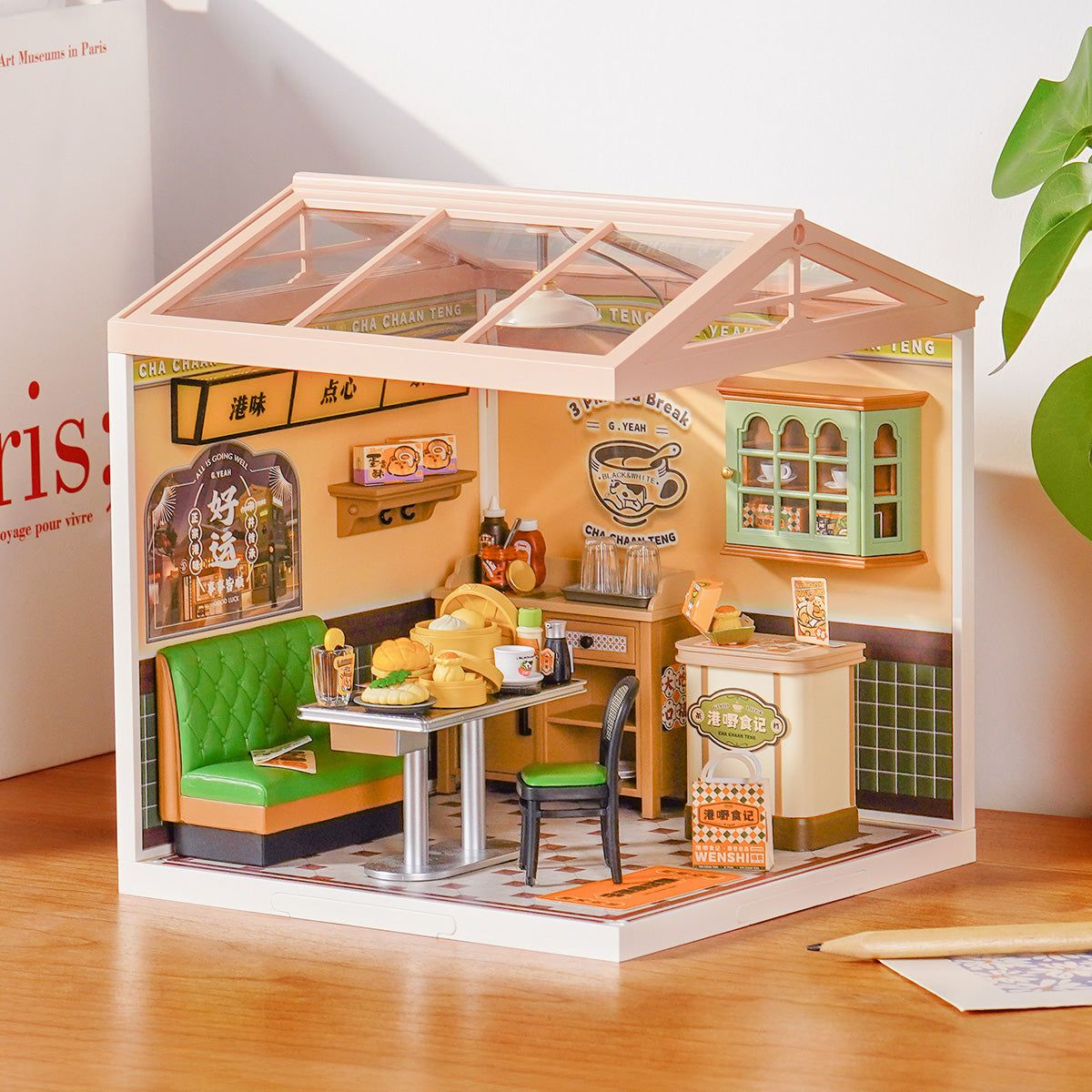 Casa Miniatura "Café Oriental" DIY (Faça Você Mesmo)