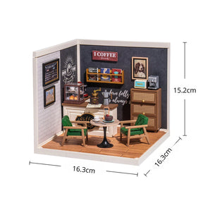 Casa Miniatura "Cafeteria Criativa" DIY (Faça Você Mesmo)