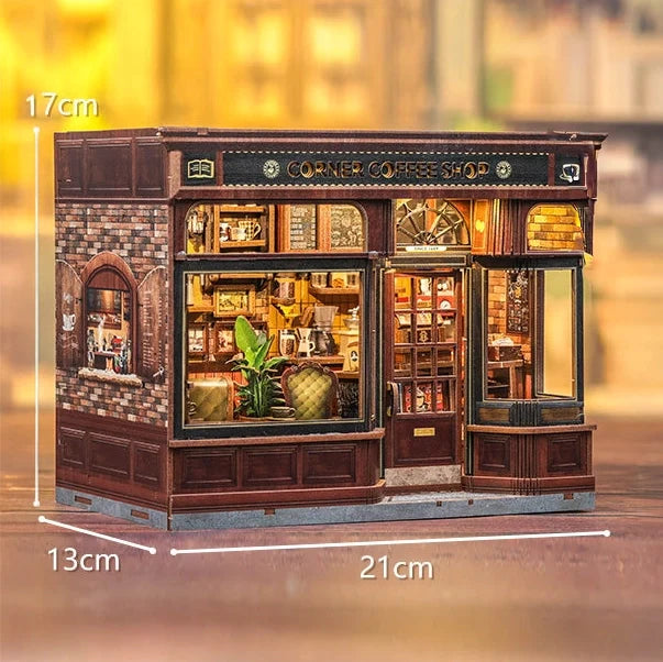 Casa Miniatura "Cafeteria do Bairro" DIY (Faça Você Mesmo)