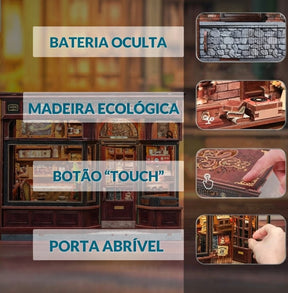 Casa Miniatura "Cafeteria do Bairro" DIY (Faça Você Mesmo)