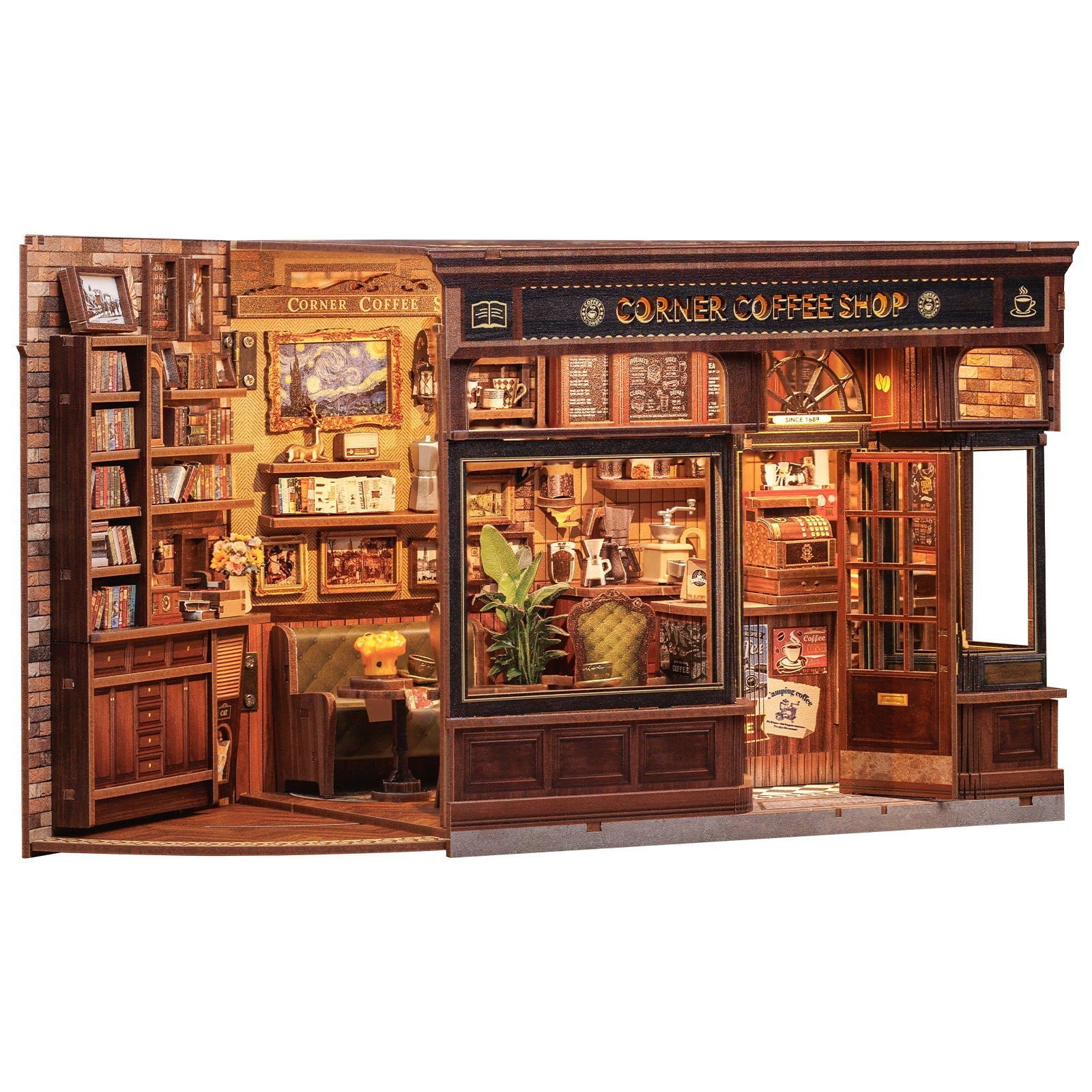 Casa Miniatura "Cafeteria do Bairro" DIY (Faça Você Mesmo)