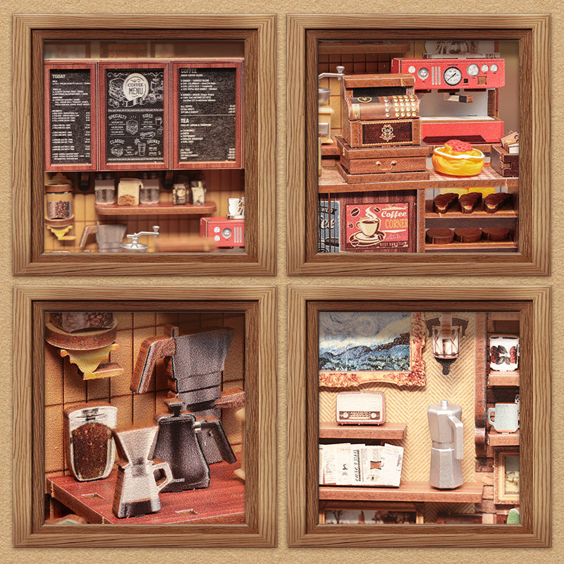 Casa Miniatura "Cafeteria do Bairro" DIY (Faça Você Mesmo)