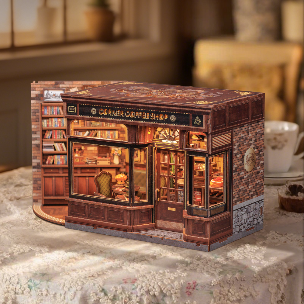 Casa Miniatura "Cafeteria do Bairro" DIY (Faça Você Mesmo)