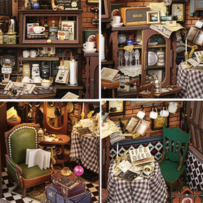Casa Miniatura "Cafeteria Encantada" DIY (Faça Você Mesmo)