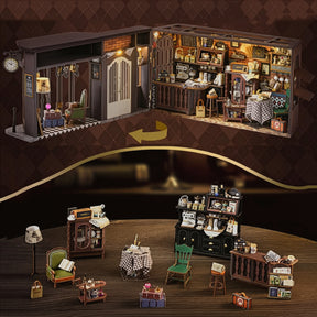 Casa Miniatura "Cafeteria Encantada" DIY (Faça Você Mesmo)