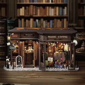 Casa Miniatura "Cafeteria Encantada" DIY (Faça Você Mesmo)