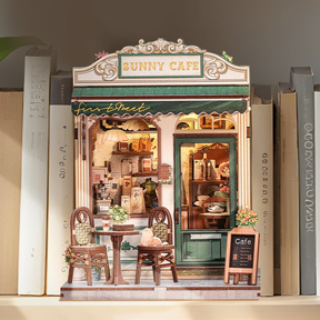Casa Miniatura "Cafeteria Iluminada" DIY (Faça Você Mesmo)