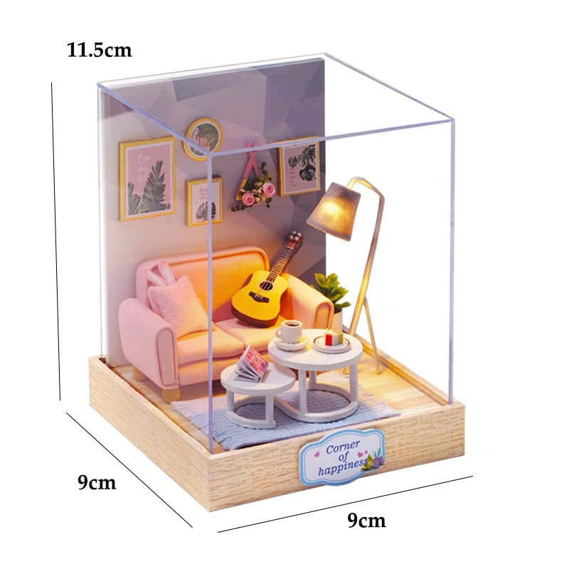 Casa Miniatura "Cantinho da Felicidade" DIY (Faça Você Mesmo)
