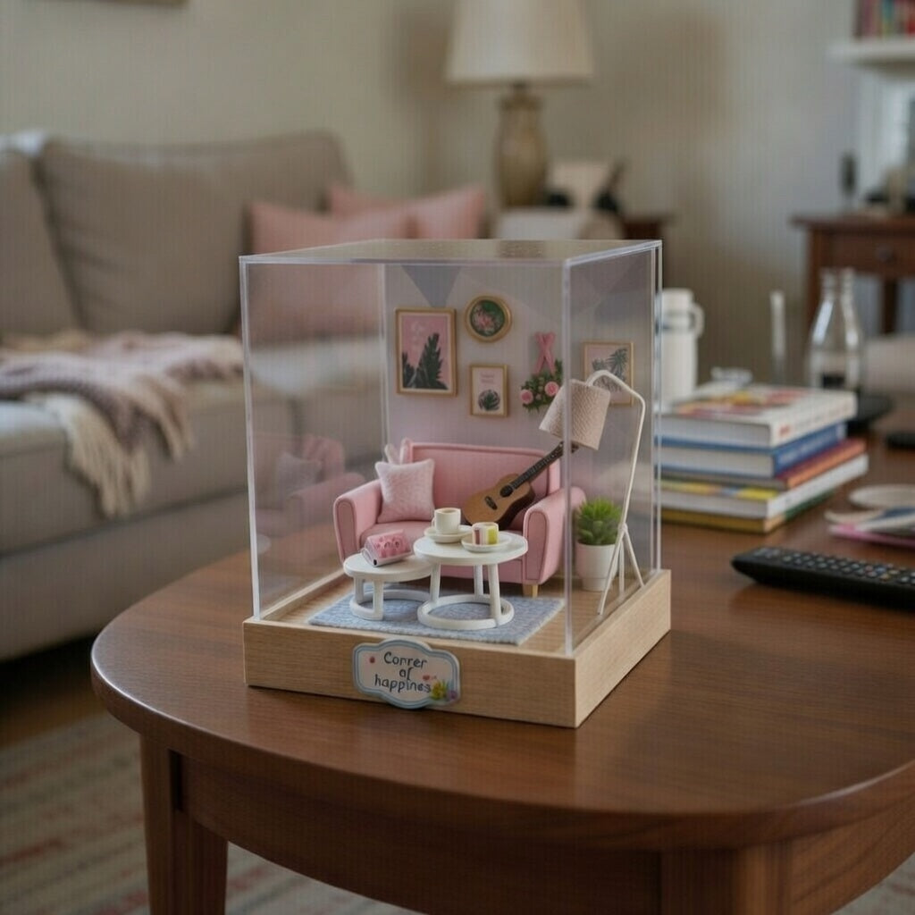 Casa Miniatura "Cantinho da Felicidade" DIY (Faça Você Mesmo)