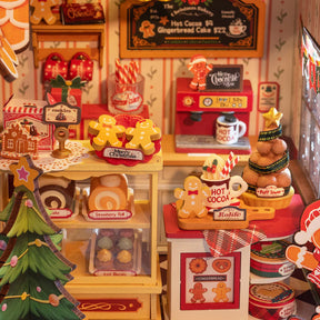 Casa Miniatura "Casa de Biscoitos de Natal" DIY (Faça Você Mesmo)