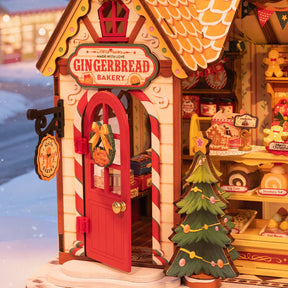 Casa Miniatura "Casa de Biscoitos de Natal" DIY (Faça Você Mesmo)
