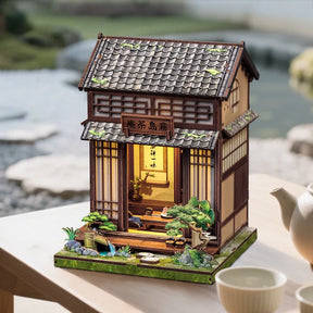 Casa Miniatura "Casa de Chá Japonesa" DIY (Faça Você Mesmo)