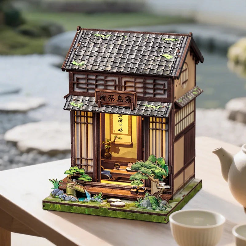 Casa Miniatura "Casa de Chá Japonesa" DIY (Faça Você Mesmo)