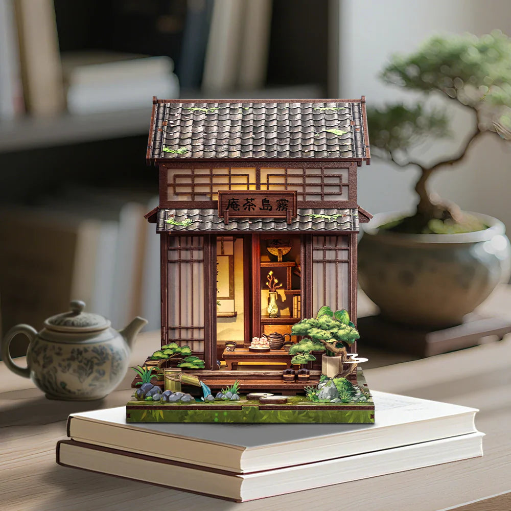 Casa Miniatura "Casa de Chá Japonesa" DIY (Faça Você Mesmo)
