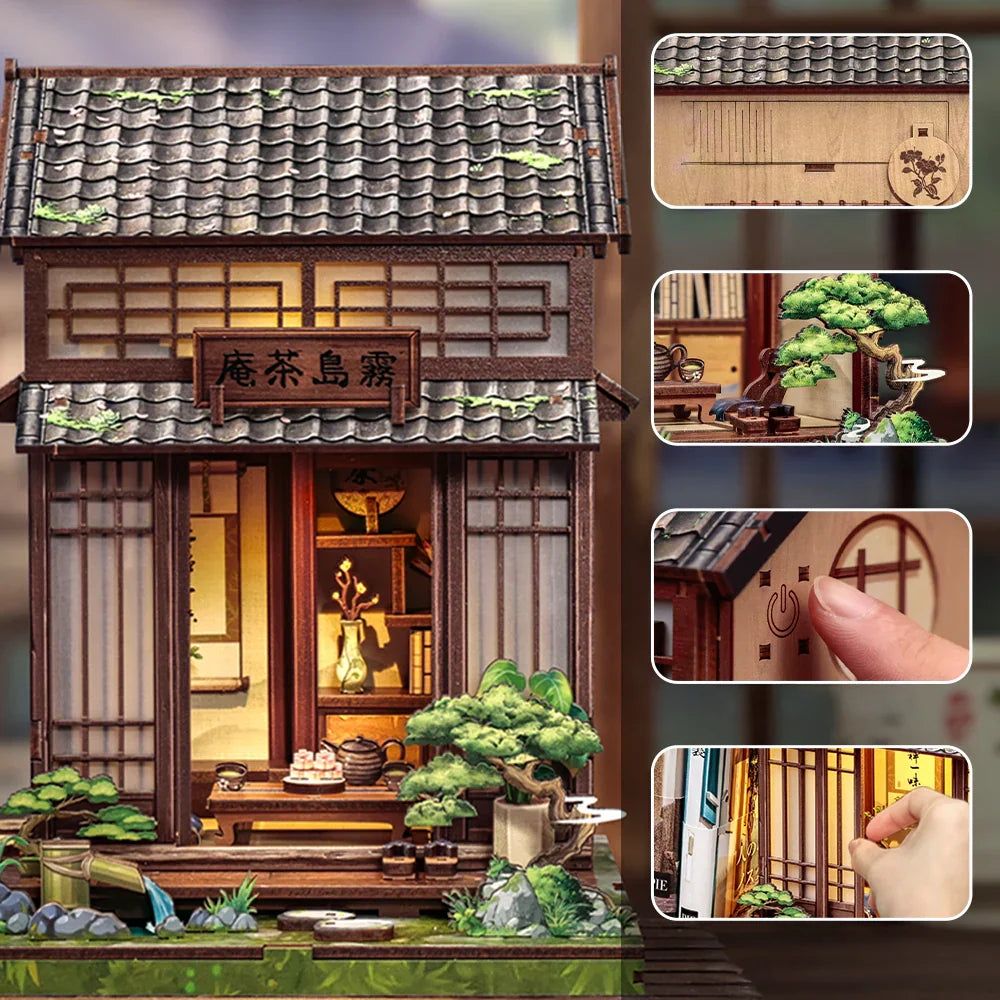Casa Miniatura "Casa de Chá Japonesa" DIY (Faça Você Mesmo)