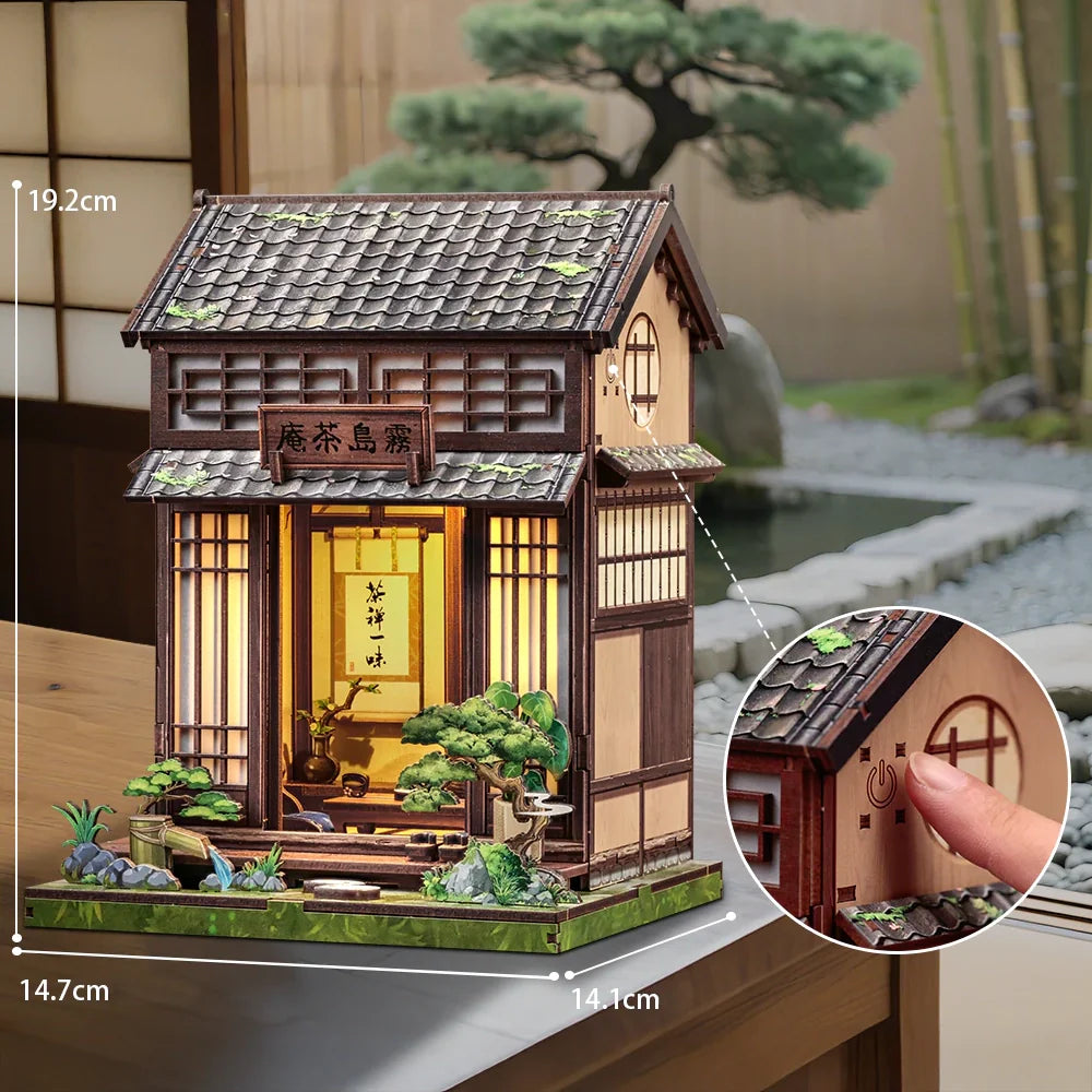 Casa Miniatura "Casa de Chá Japonesa" DIY (Faça Você Mesmo)