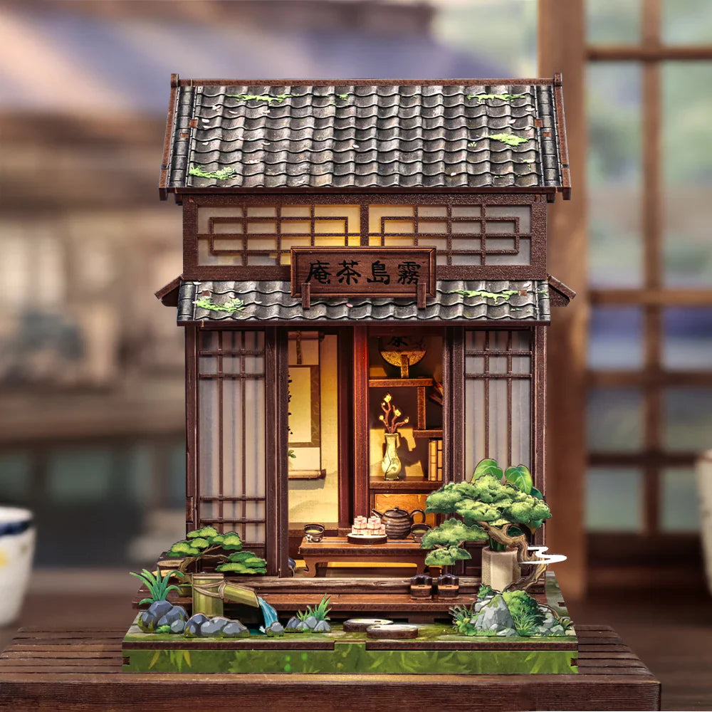 Casa Miniatura "Casa de Chá Japonesa" DIY (Faça Você Mesmo)