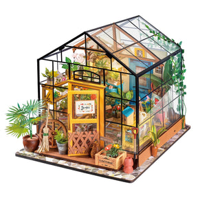 Casa Miniatura "Casa de Flores Encantadora" DIY (Faça Você Mesmo)