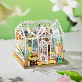 Casa Miniatura "Casa de Jardim Encantadora" DIY (Faça Você Mesmo)