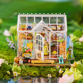 Casa Miniatura "Casa de Jardim Encantadora" DIY (Faça Você Mesmo)