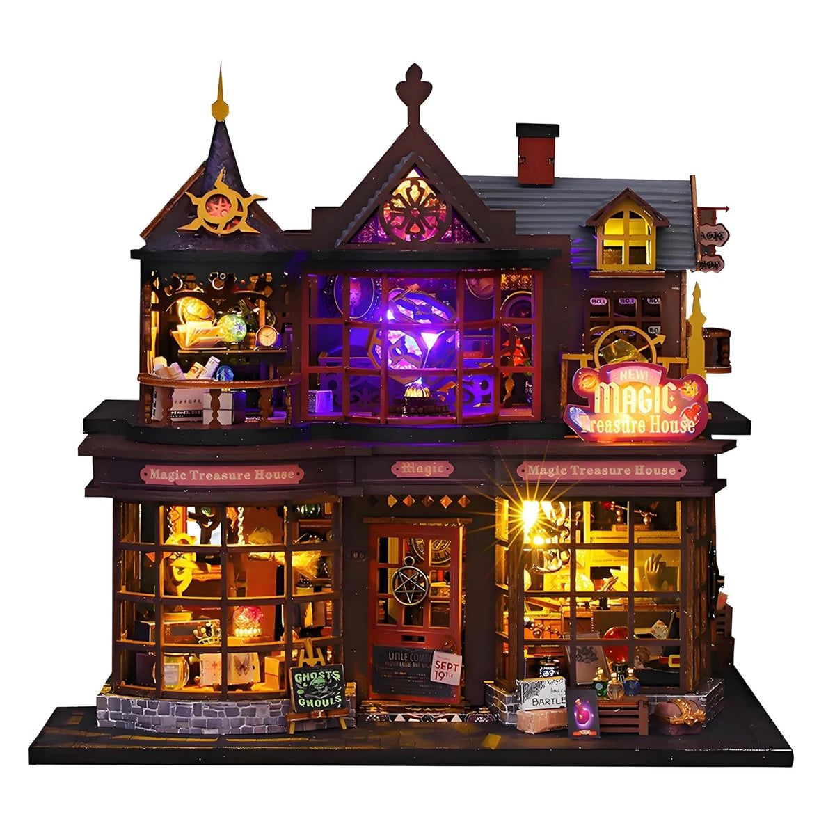 Casa Miniatura "Casa Encantada do Tesouro" DIY (Faça Você Mesmo)