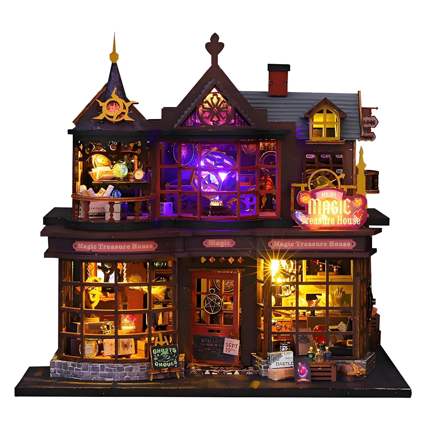 Casa Miniatura "Casa Encantada do Tesouro" DIY (Faça Você Mesmo)