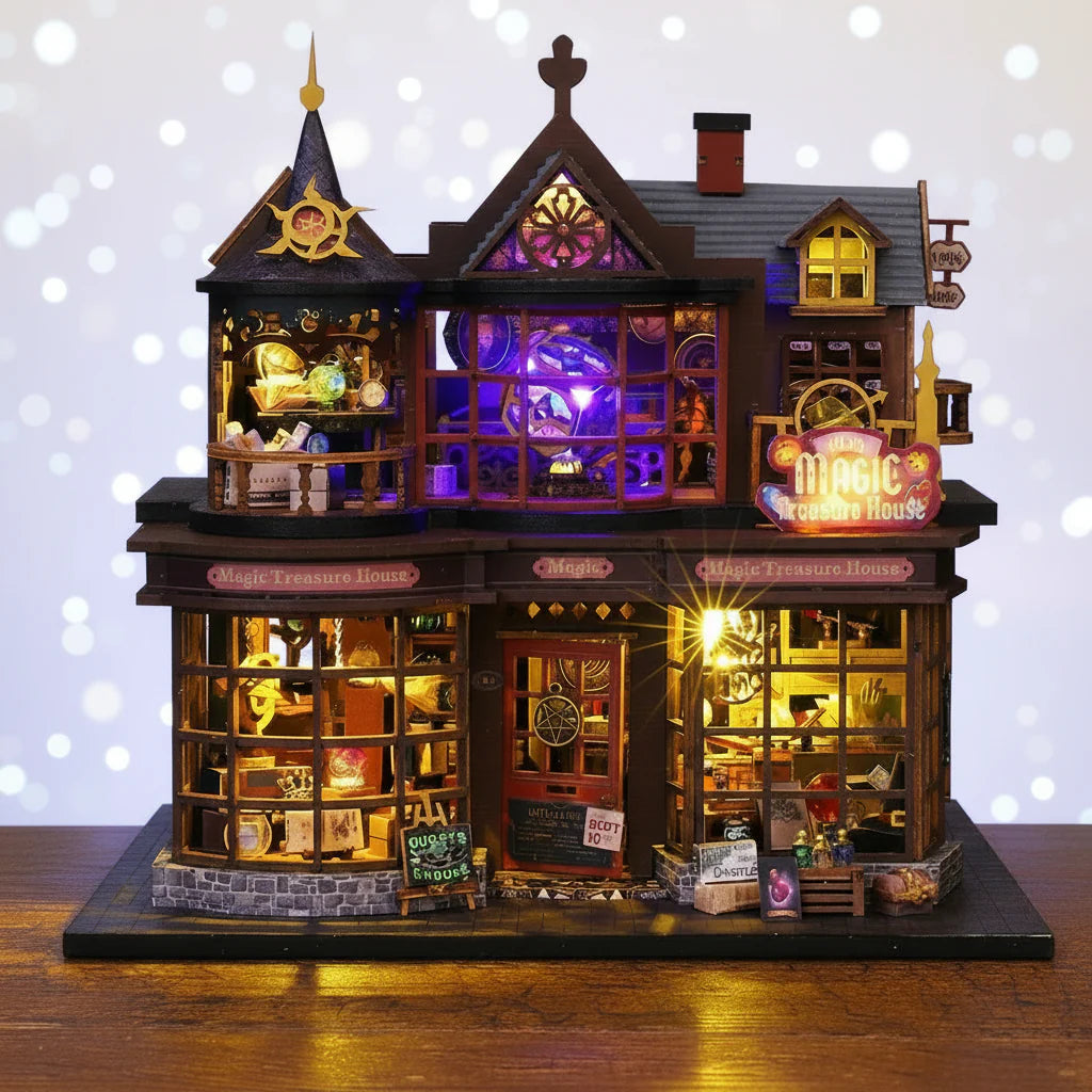 Casa Miniatura "Casa Encantada do Tesouro" DIY (Faça Você Mesmo)