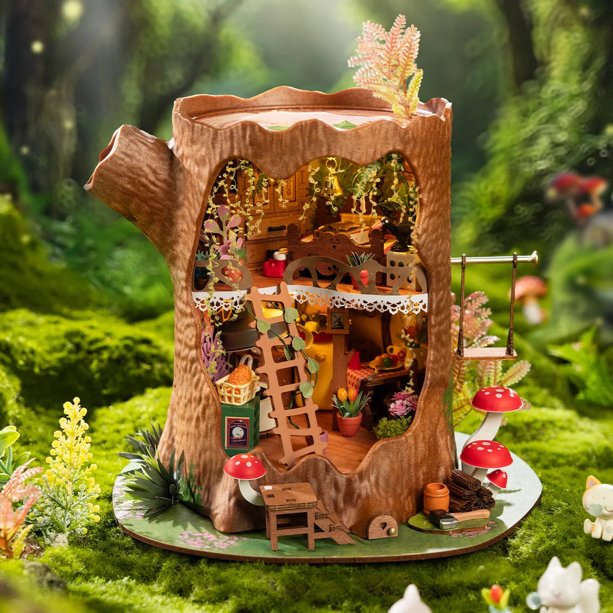 Casa Miniatura "Casa na Árvore" DIY (Faça Você Mesmo)