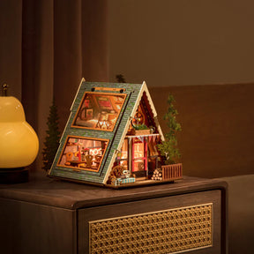 Casa Miniatura "Chalé Alpino" DIY (Faça Você Mesmo)