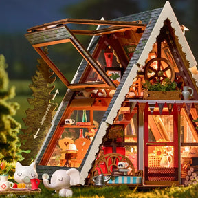 Casa Miniatura "Chalé Alpino" DIY (Faça Você Mesmo)