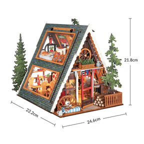 Casa Miniatura "Chalé Alpino" DIY (Faça Você Mesmo)