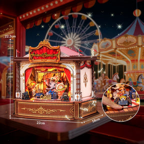 Casa Miniatura "Circo dos Animais Musicais" DIY (Faça Você Mesmo)