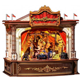 Casa Miniatura "Circo dos Animais Musicais" DIY (Faça Você Mesmo)