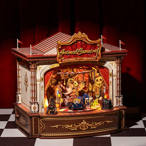 Casa Miniatura "Circo dos Animais Musicais" DIY (Faça Você Mesmo)