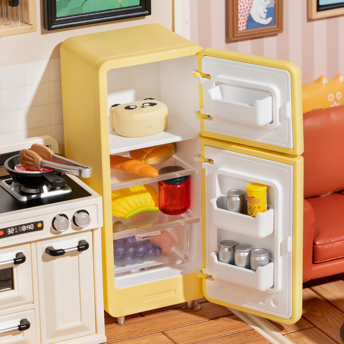 Casa Miniatura "Cozinha das Delícias" DIY (Faça Você Mesmo)