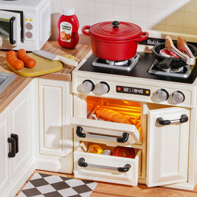 Casa Miniatura "Cozinha das Delícias" DIY (Faça Você Mesmo)