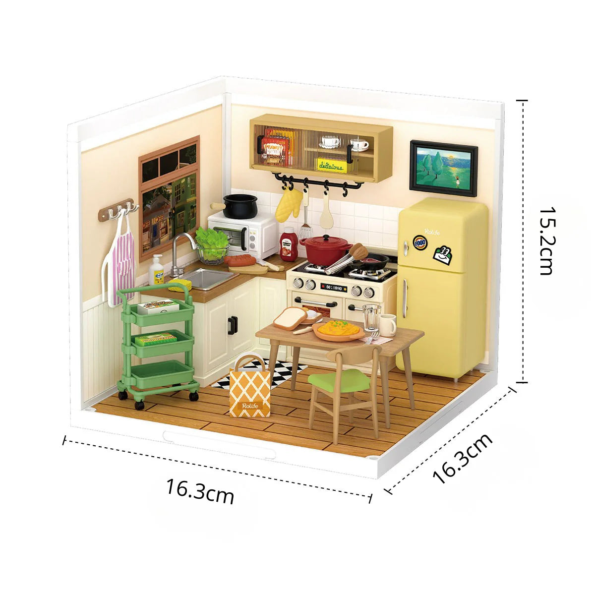 Casa Miniatura "Cozinha das Delícias" DIY (Faça Você Mesmo)