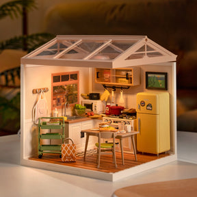 Casa Miniatura "Cozinha das Delícias" DIY (Faça Você Mesmo)