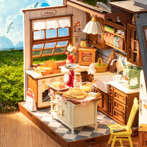 Casa Miniatura "Cozinha Retrô" DIY (Faça Você Mesmo)