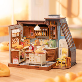 Casa Miniatura "Cozinha Retrô" DIY (Faça Você Mesmo)