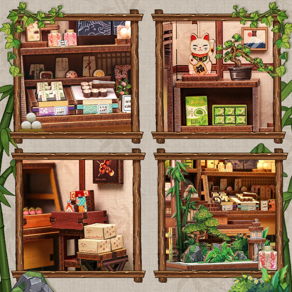 Casa Miniatura "Doçaria Tradicional Japonesa" DIY (Faça Você Mesmo)