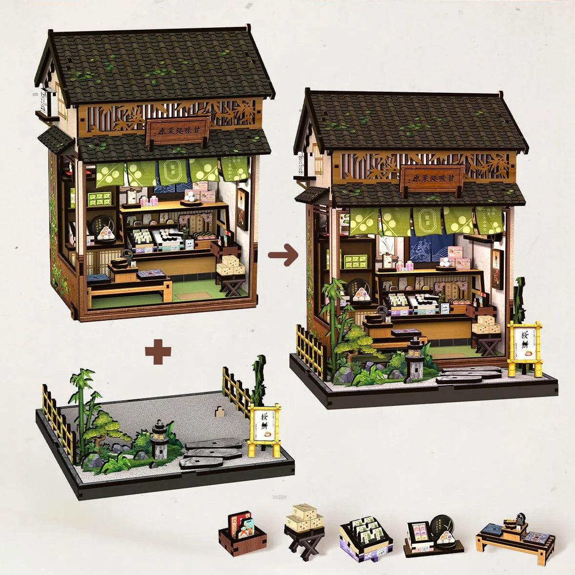 Casa Miniatura "Doçaria Tradicional Japonesa" DIY (Faça Você Mesmo)