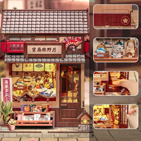 Casa Miniatura "Empório Japonês de Leques" DIY (Faça Você Mesmo)