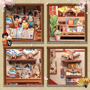 Casa Miniatura "Empório Japonês de Leques" DIY (Faça Você Mesmo)