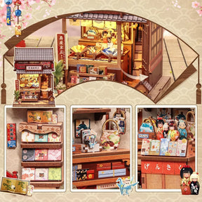 Casa Miniatura "Empório Japonês de Leques" DIY (Faça Você Mesmo)