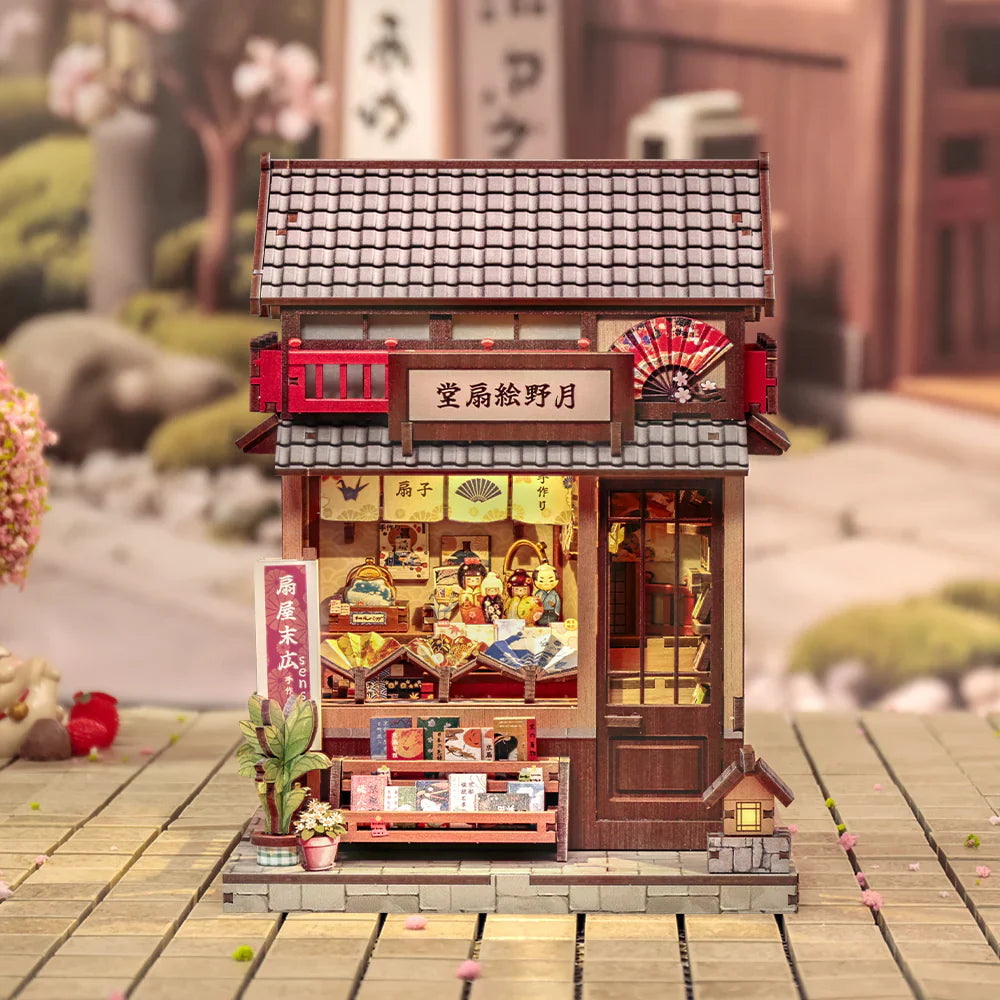 Casa Miniatura "Empório Japonês de Leques" DIY (Faça Você Mesmo)