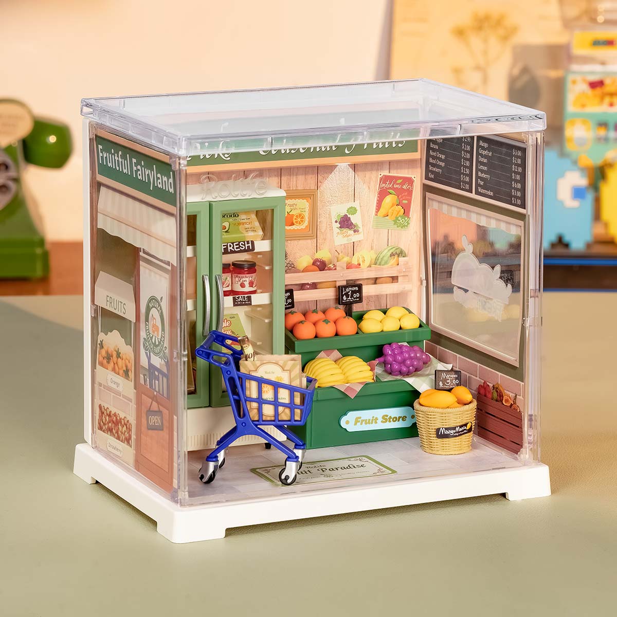 Casa Miniatura "Empório Saudável" DIY (Faça Você Mesmo)