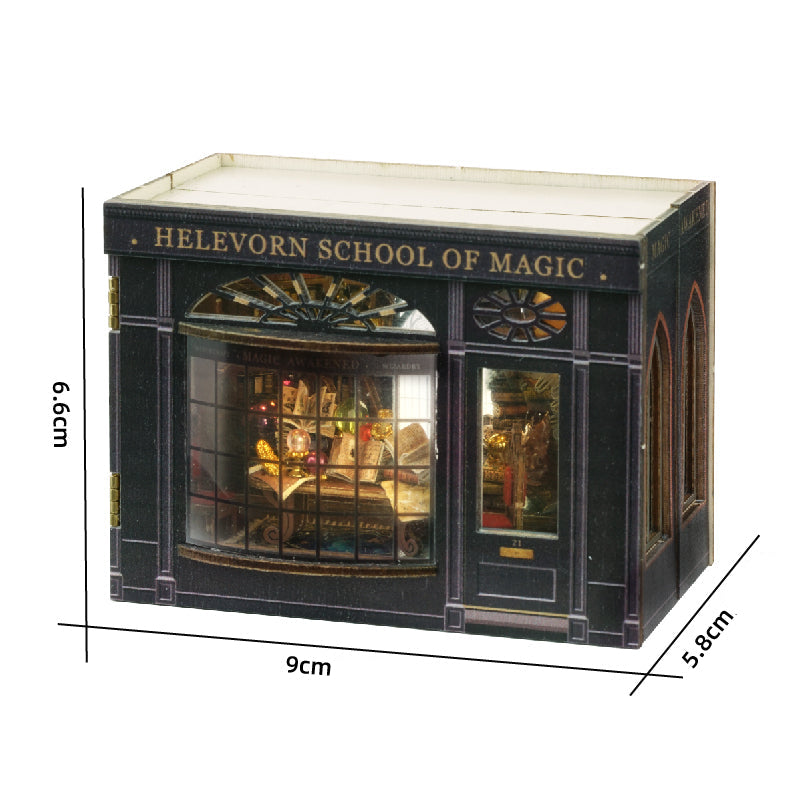 Casa Miniatura "Escola de Magia de Helevorn" DIY (Faça Você Mesmo)